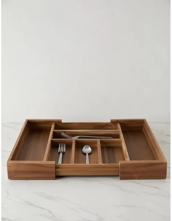 Acacia Expandable Drawer insert by NEAT Method - Flatware