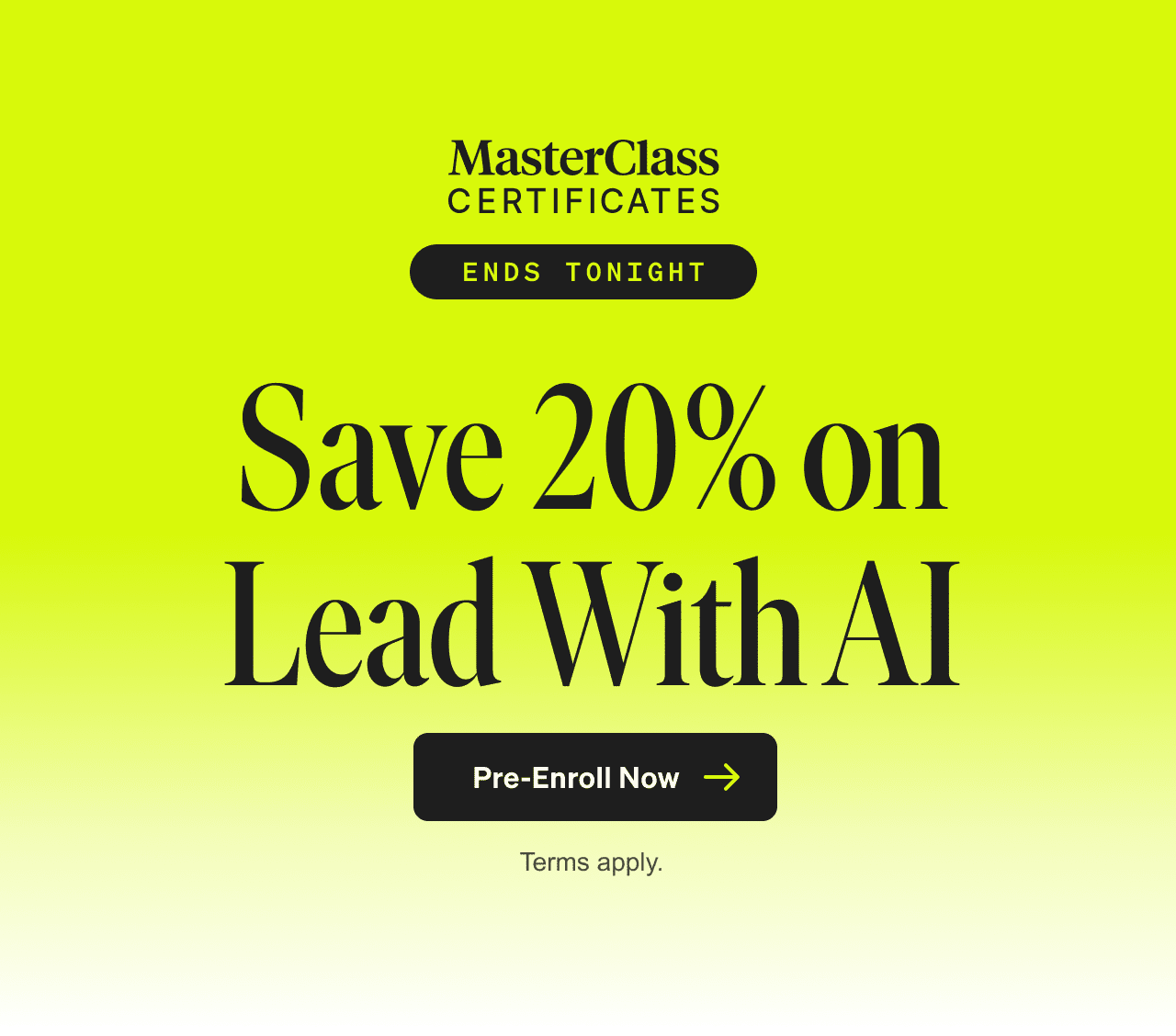 Save 20% on Lead With AI - Pre-Enroll Now