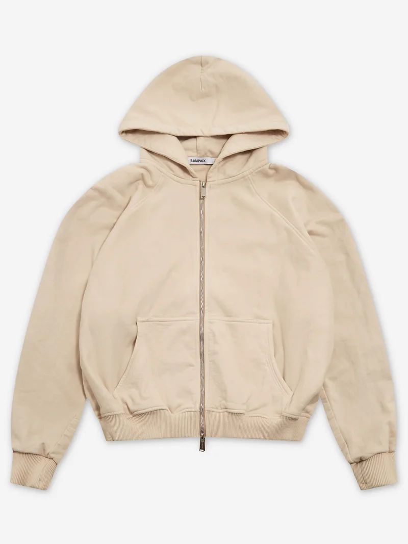 Image of SAMPAIX SS09 Banan Zip Up Hoodie - Chai