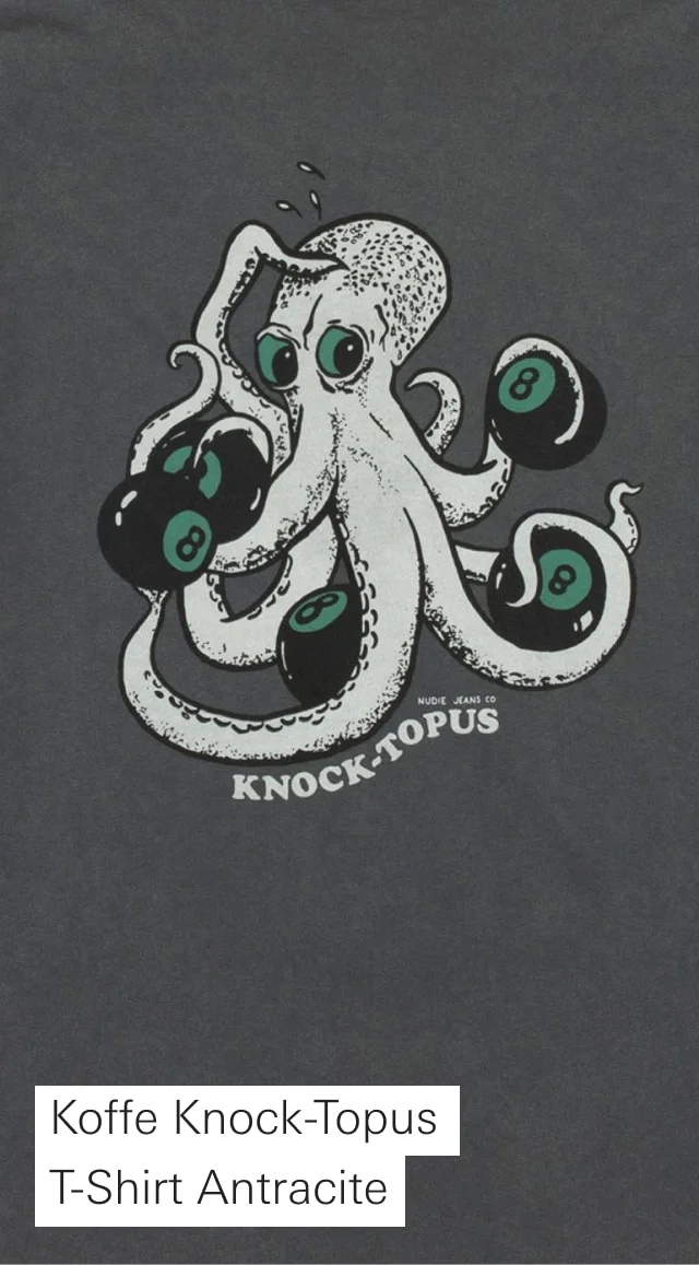 Koffe Knock-Topus T-Shirt Antracite