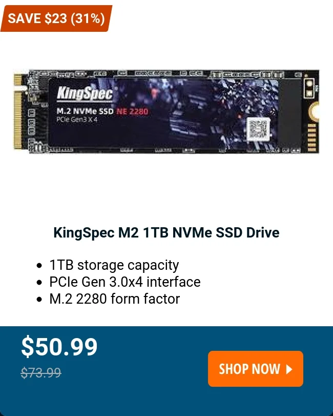 KingSpec M2 1TB NVMe SSD Drive