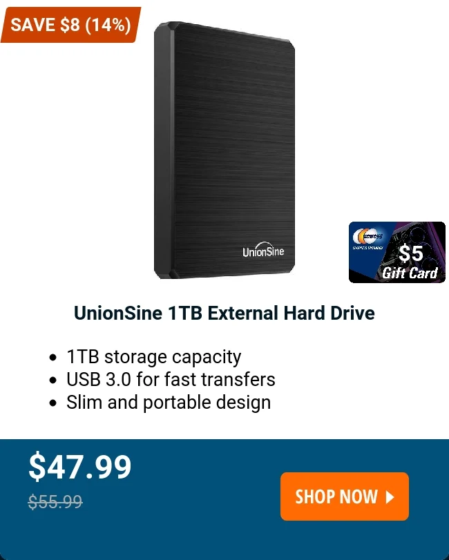 UnionSine 1TB External Hard Drive