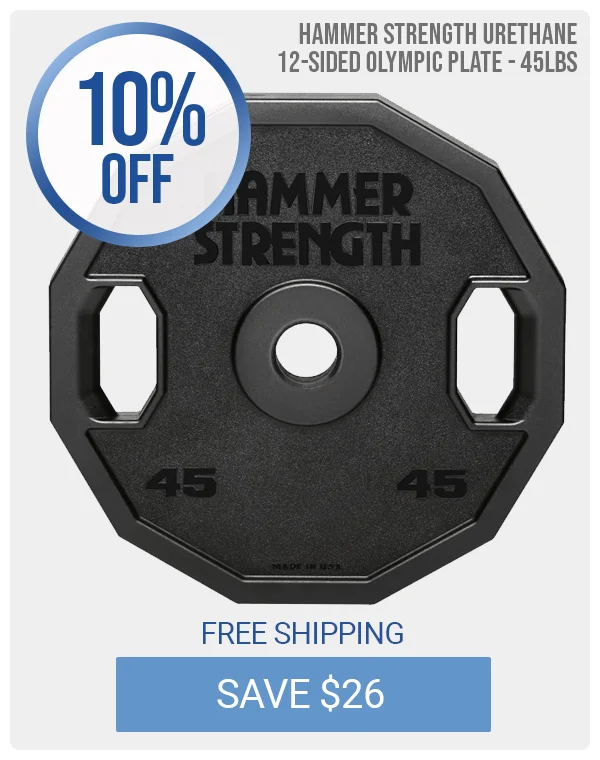 Hammer Strength Urethane 12-Sided Olympic Plates | 10% OFF