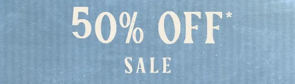 50% off sale