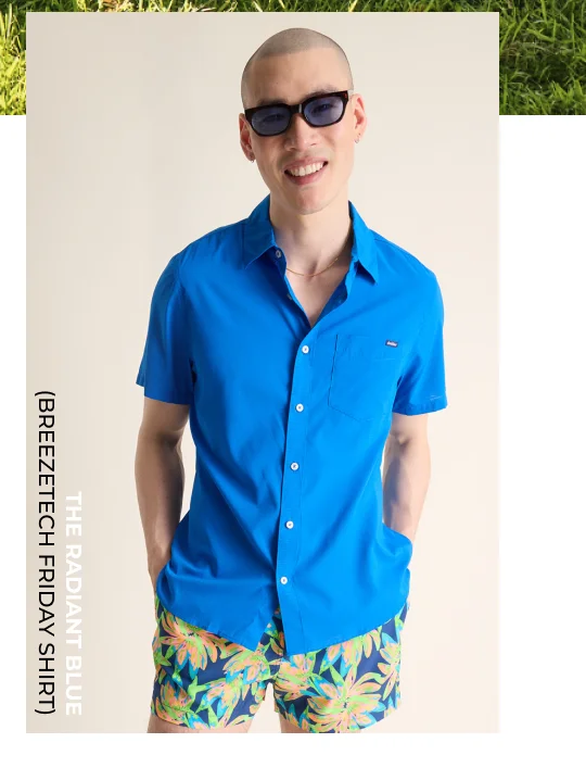Breezetech Friday Shirt: The Radiant Blue