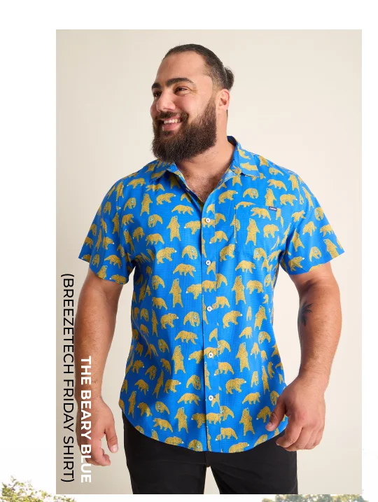 Breezetech Friday Shirt: The Beary Blue