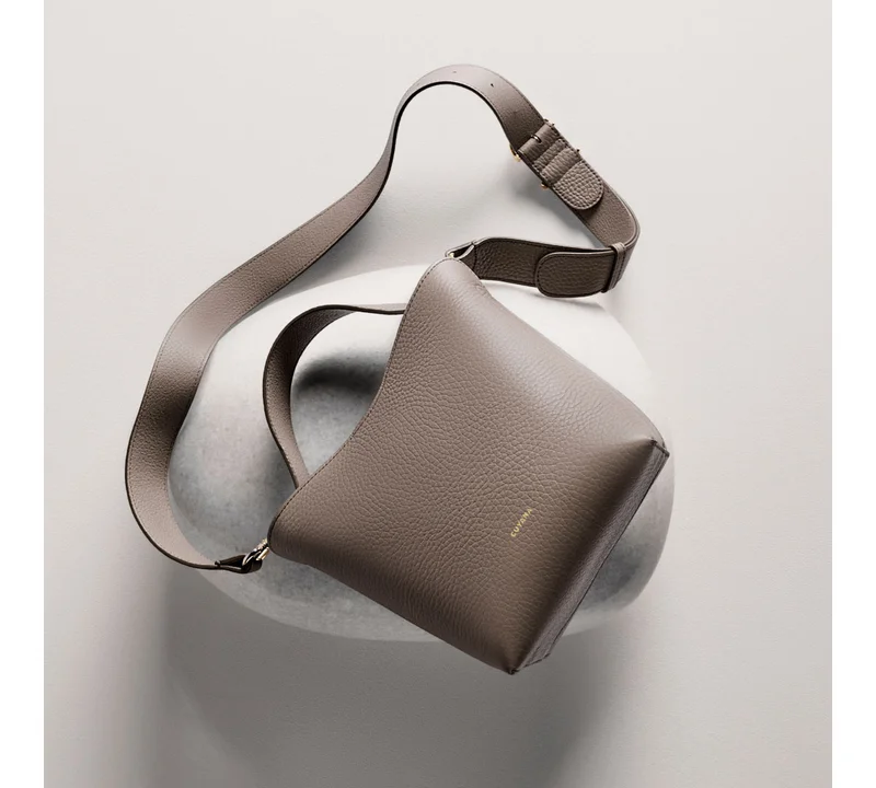 Mini Linea Bucket Bag Clay