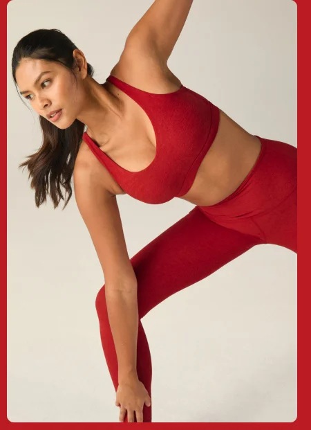 Spacedye Embody Bra in Ruby Red Heather