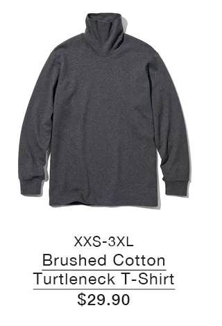 PDP 2 - UNISEX BRUSHED COTTON TURTLENECK T-SHIRT