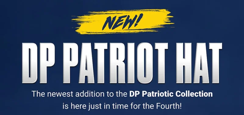 NEW! ALL-AMERICAN HAT | The newest addition to the DP Patriotic Collection is here just in time for the Fourth!