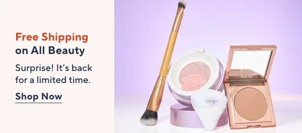one day only! free shipping on all beauty
