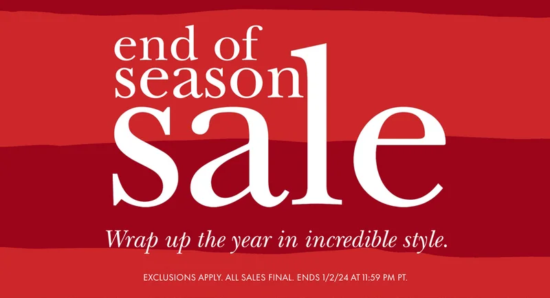 end of season sale