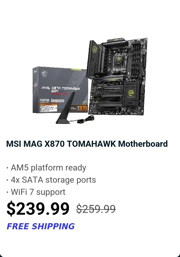 MSI MAG X870 TOMAHAWK Motherboard