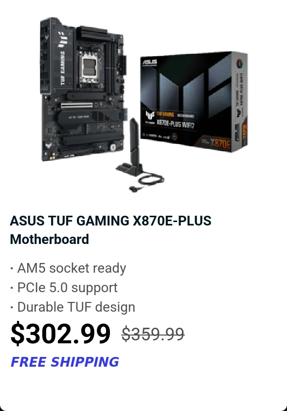 ASUS TUF GAMING X870E-PLUS Motherboard