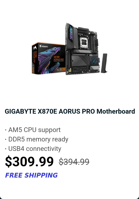 GIGABYTE X870E AORUS PRO Motherboard