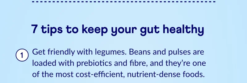 7 tips to keep your gut healthy