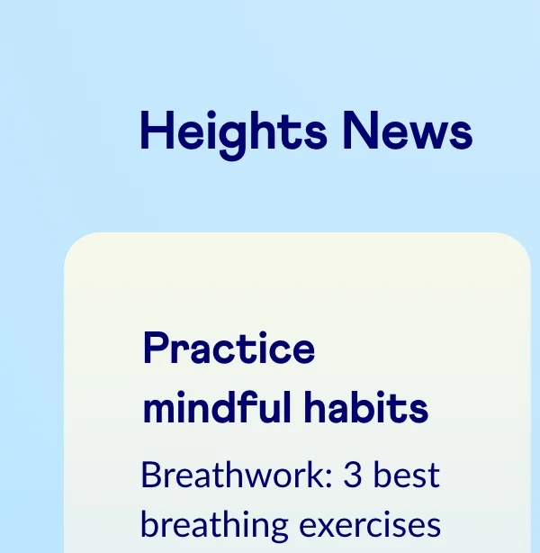 Practice mindful habits
