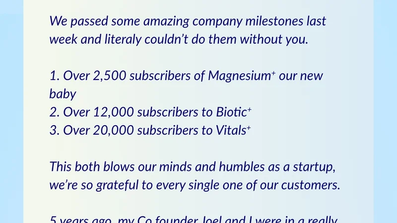 We passed some amazing company milestones last week