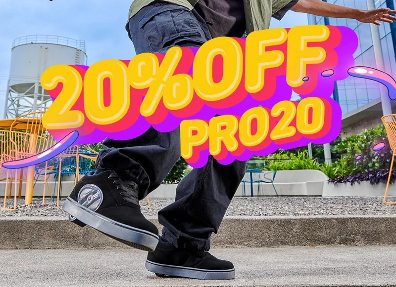Heelys 20% Off All Pro 20 Styles.
