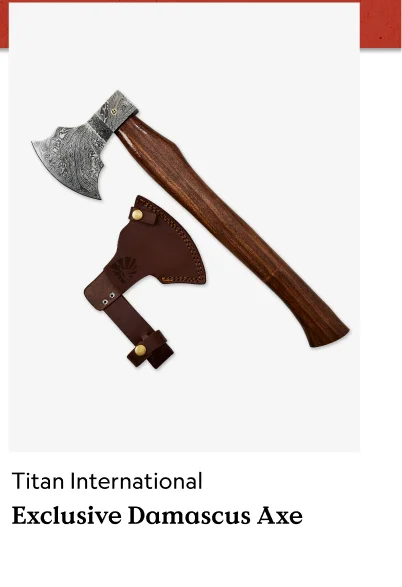 Exclusive Damascus Axe