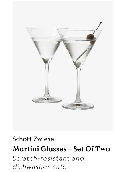 Martini Glasses – Set of Two
