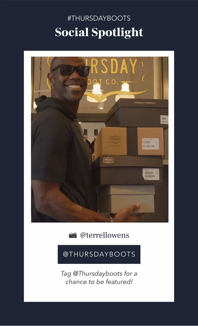 Follow us @Thursdayboots