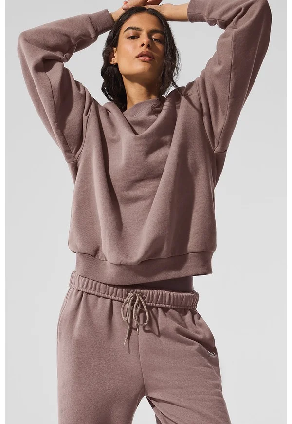 Accolade Crew Neck Pullover - Mushroom - Mushroom / M