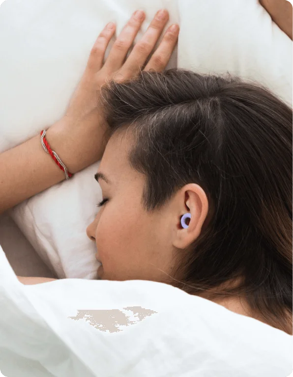 A woman sleeping