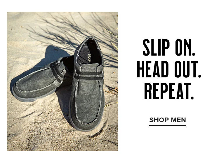 SLIP ON. HEAD OUT. REPEAT. | SHOP MEN