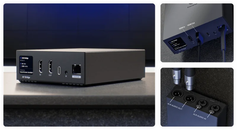 Single device for HDMI and AES67 audio that works as both a sender and a receiver, with the same seamless UniFi experience.