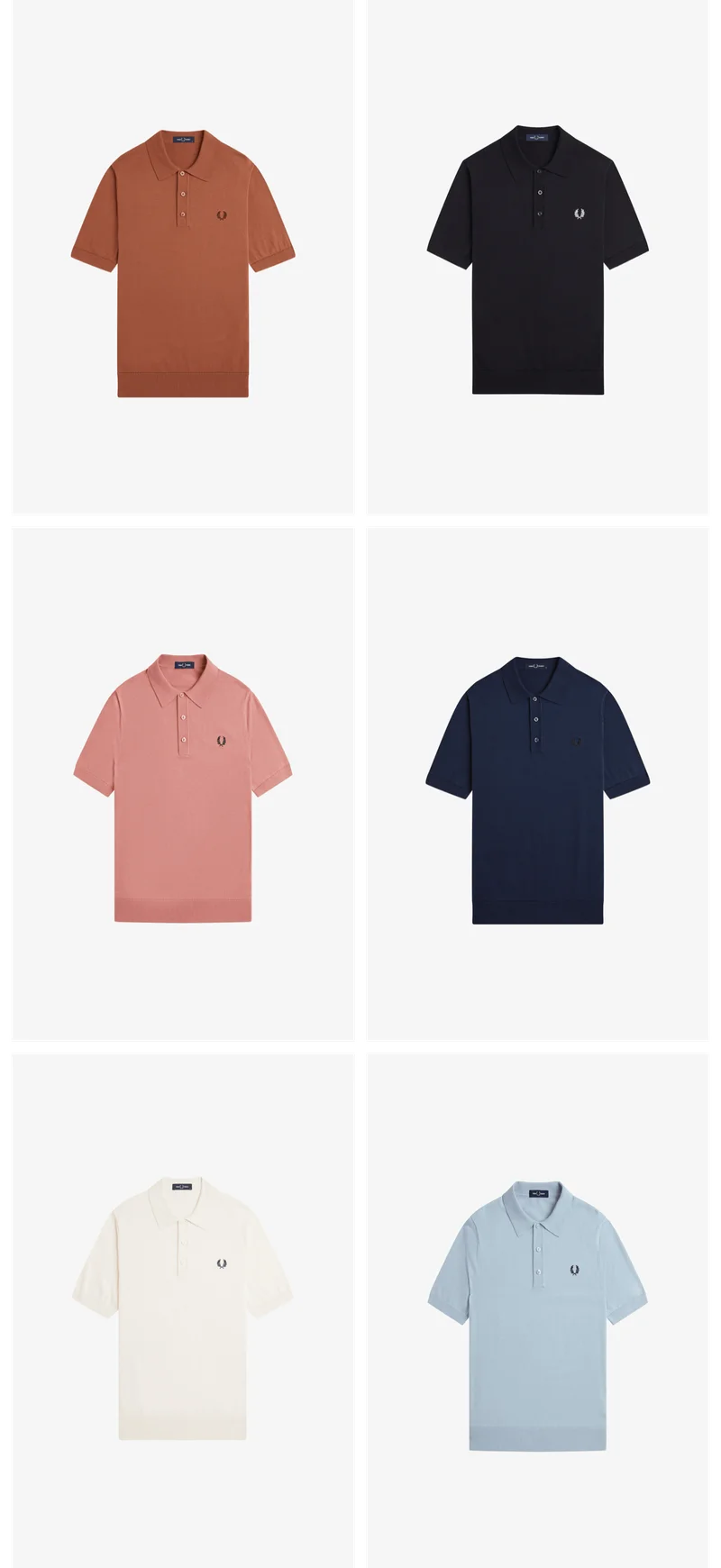 Fred Perry Knitted Shirts Grid