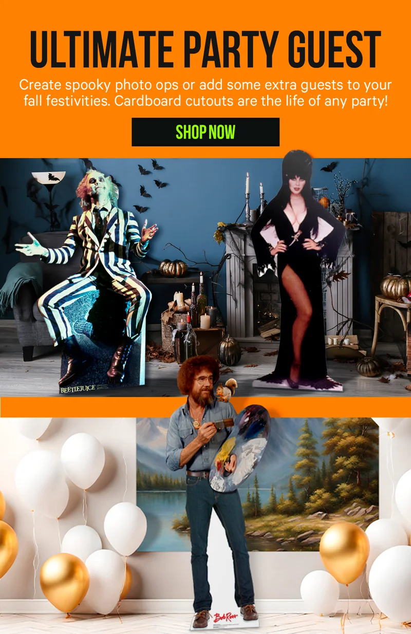 Create spooky photo ops or add some extra guests to your fall festivities. Cardboard cutouts are the life of any party!
