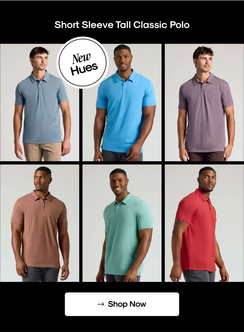 Full Rotation Short Sleeve Tall Classic Polo 6-Pack