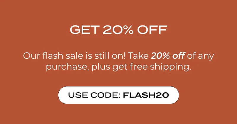 GET 20% OFF SITEWIDE + FREE SHIPPING. USE CODE discount code.