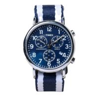 Timex Rewound Chronograph Silver and Navy Blue Quartz Analog Watch