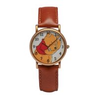 Timex ReWound Winnie the Pooh Gold Quartz Analog Leather Strap Watch