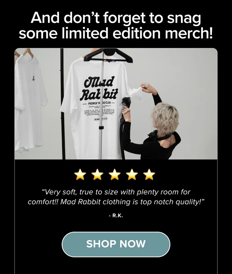 And don’t forget to snag some limited edition merch!