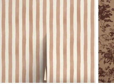 Shop Painterly Stripe Wallpaper