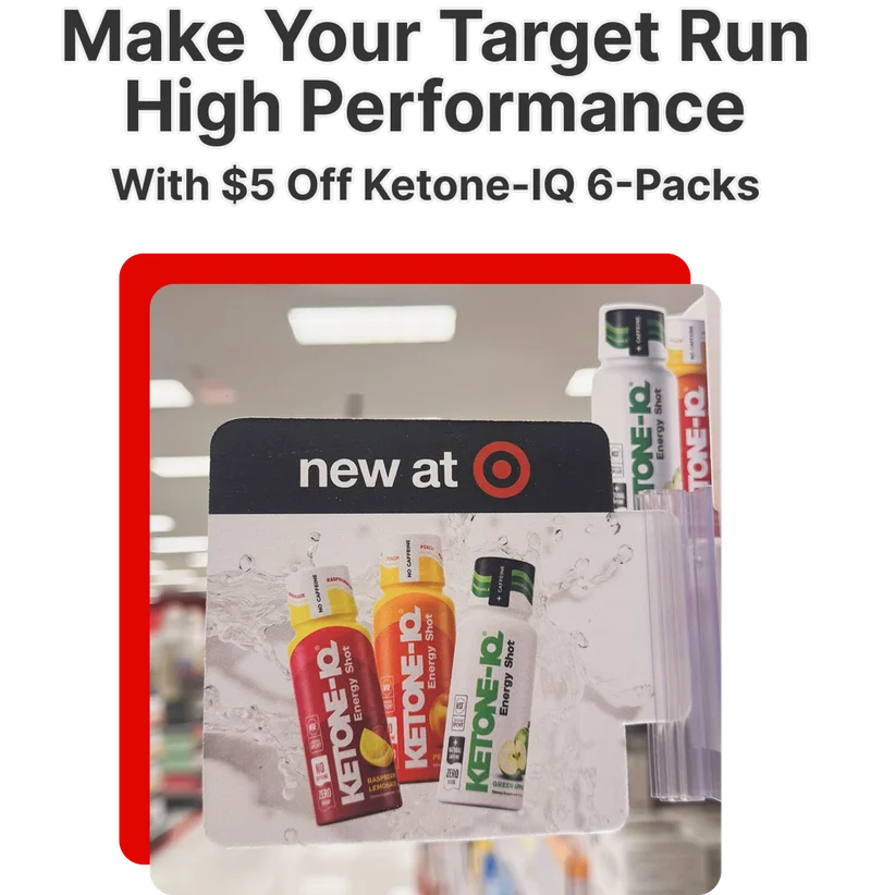 Make Your Target Run High Performance With $5 Off Ketone-IQ 6-Packs
