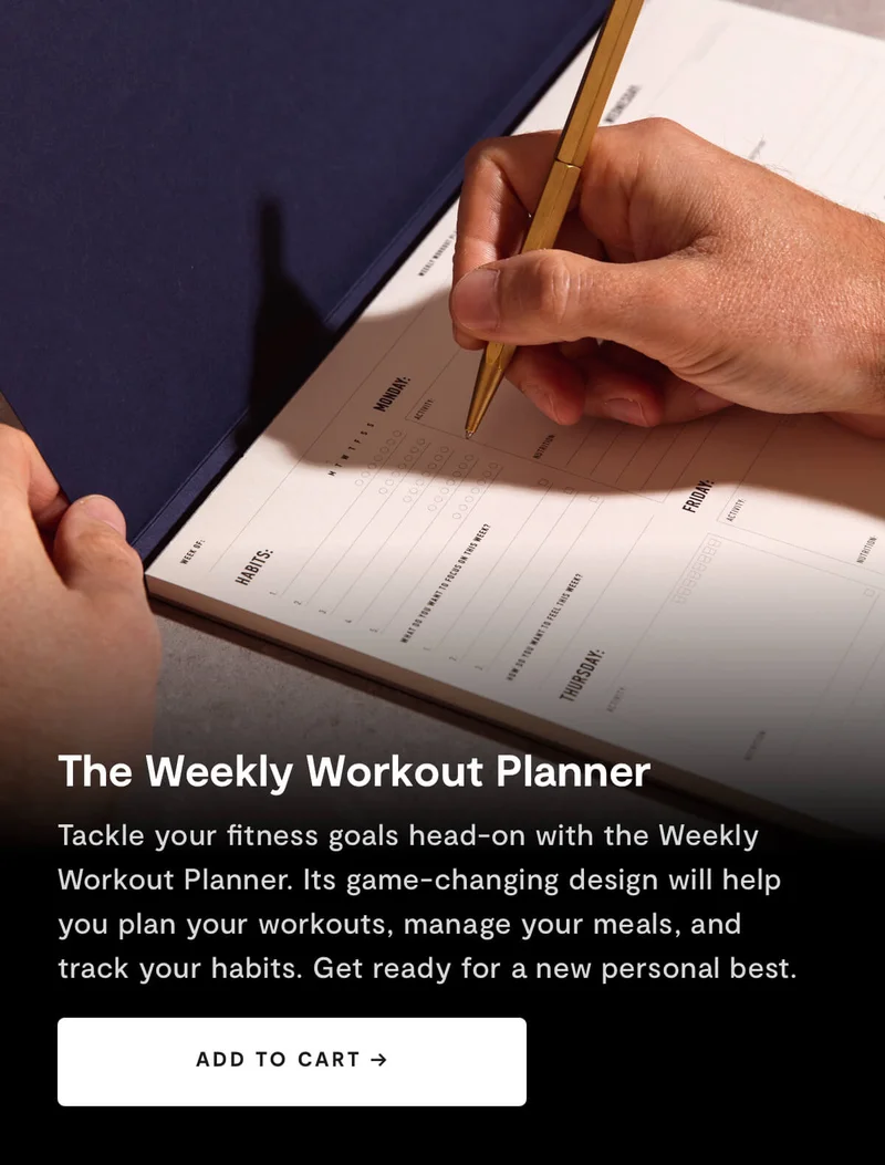 Shop The Weekly Workout Planner