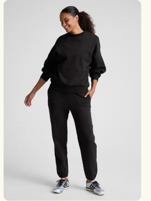LuxeFleece Sweatpant in Black
