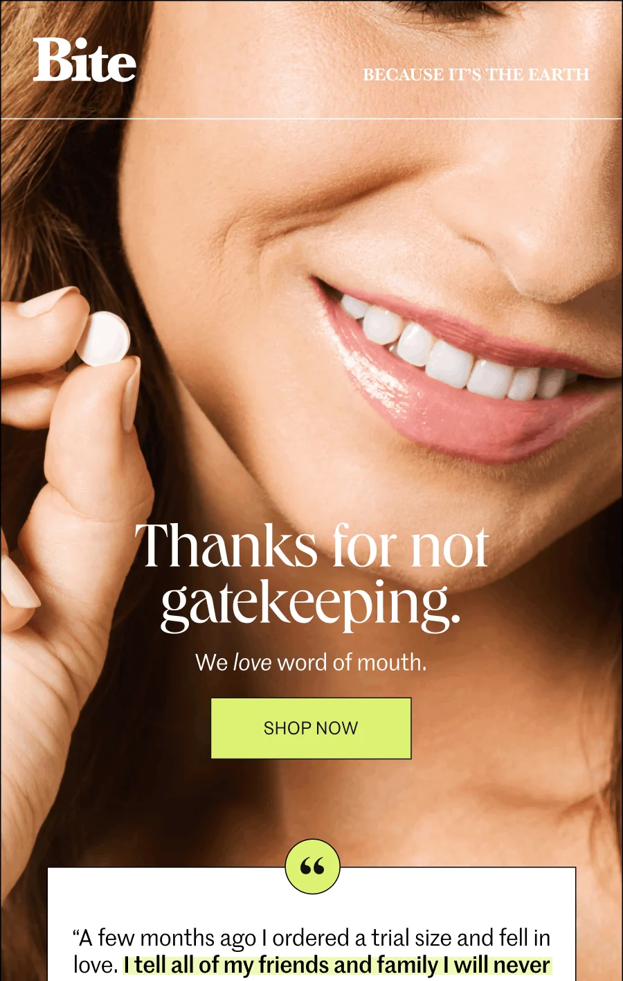 Thanks for not gatekeeping