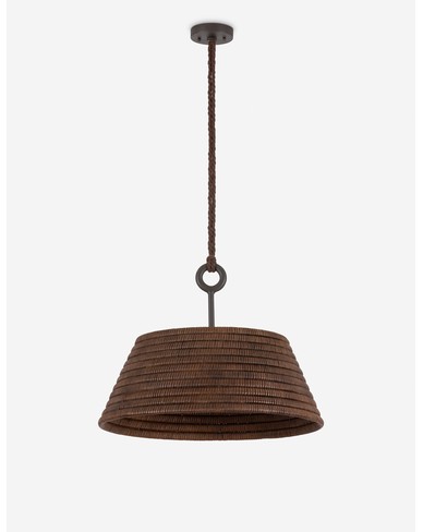 Farida Pendant Light-Brown / 23.75"Dia