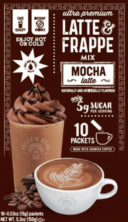 Image of The Frozen Bean Latte & Frappe Mix, Mocha Latte (10 CT)