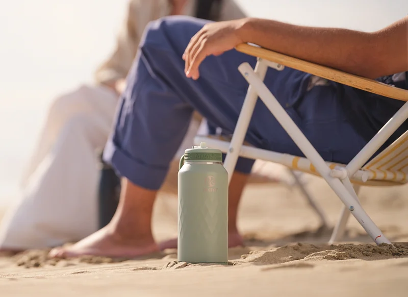 32oz Takeya Sport Water Bottle with Straw Lid - Eucalyptus