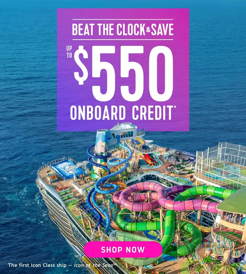 UP TO $550 ONBOARD CREDIT