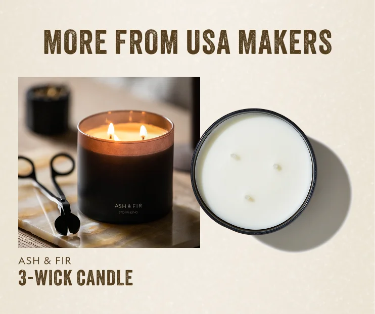 3-wick candle