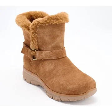 Skechers Slip-ins Easy Going Water-Repellent Suede Boots