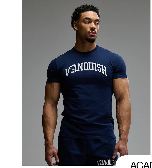 ACADEMY ARCH NAVY SLIM FIT T SHIRT
