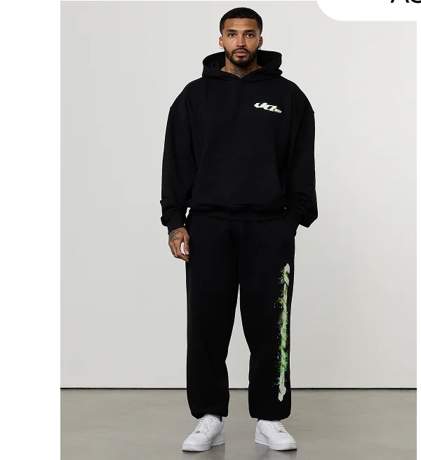 ACID BLACK OVERSIZED HOODIE